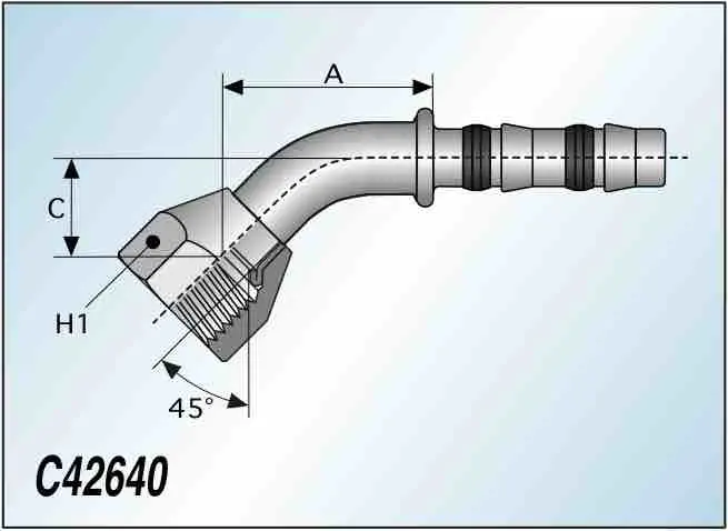 SAE 45°