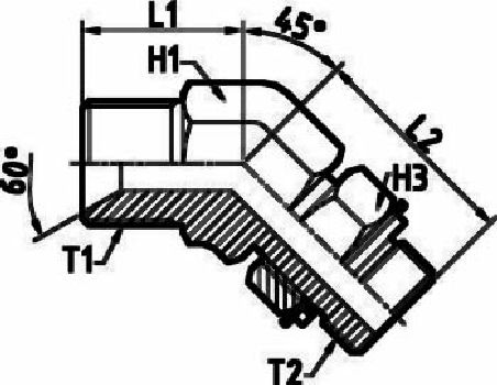 WM..WMPE..45° (AGR - AGR flach)