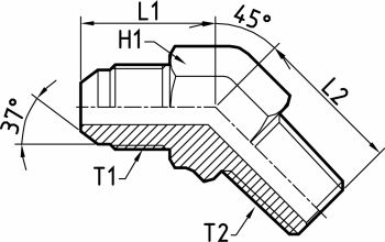 JM..BM..45° (AGJ - NPT AG)