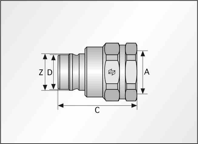 Stecker (male) TNV