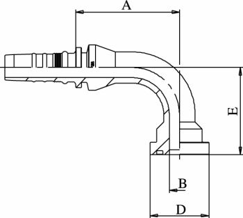 CF 90° (6000 psi) SFS